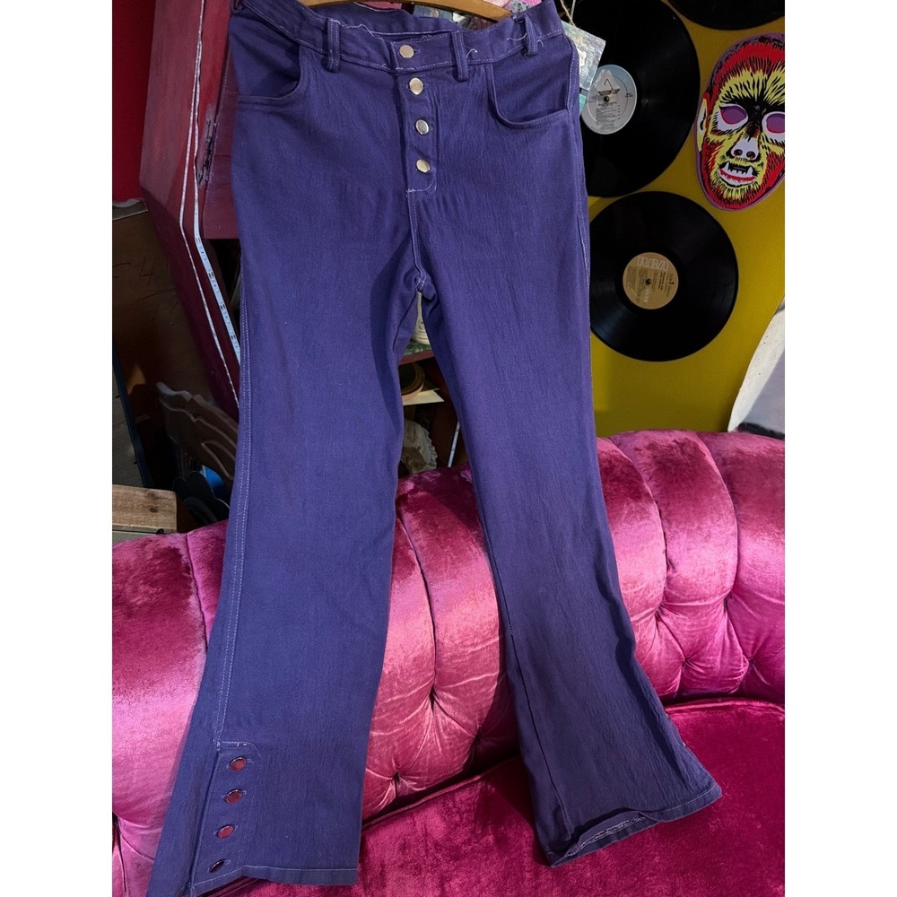 Vintage Trash and Vaudeville Purple Flare Jeans